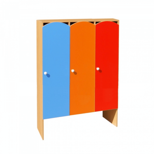 Шкафчик двухсекционный для детского сада 600х300х1300 - Юндета