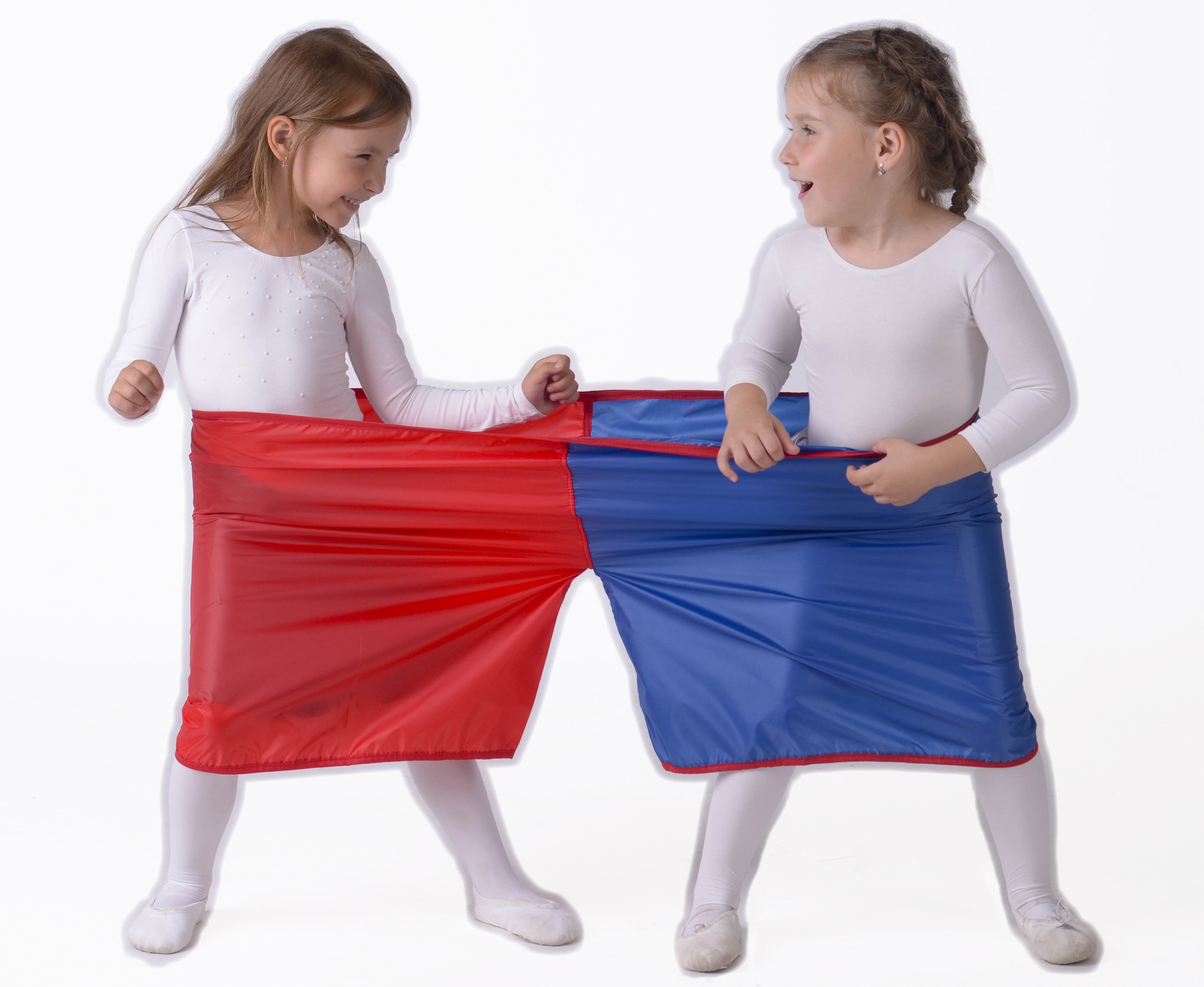 Шорты эстафетные двойные, желто-зеленые и красно-синие — изображение 2