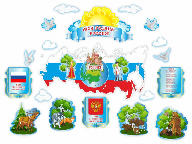 Наклейка МОЯ РОДИНА - РОССИЯ