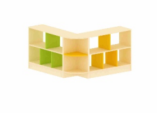 Стеллаж угловой малый 2001200х700х300 мм.